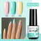 LILYCUTE 3 PCS Gel Nail Polish Set Nude Pink Glitter Sequins Matte Effect Gel Long Lasting Base Top Coat Nail Art Design Hybrid