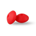 30pcs Silicone Lentil Beads BPA Free Food Grade Rodent DIY Charms Newborn Nursing Accessory Teething Necklace 12mm Abacus Bead