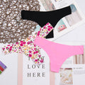Hot Silk Sexy Women Thongs g string Seamless Panties Female Underwear Tanga Panties Low-Rise Lingerie Panty Intimates 3pcs ac125