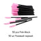 Disposable Eyelash Brush 25/50 Pcs Crystal Eye Brush Diamond Handle Mini Mascara Wands Brush Eyelash Extension Makeup Brush Set