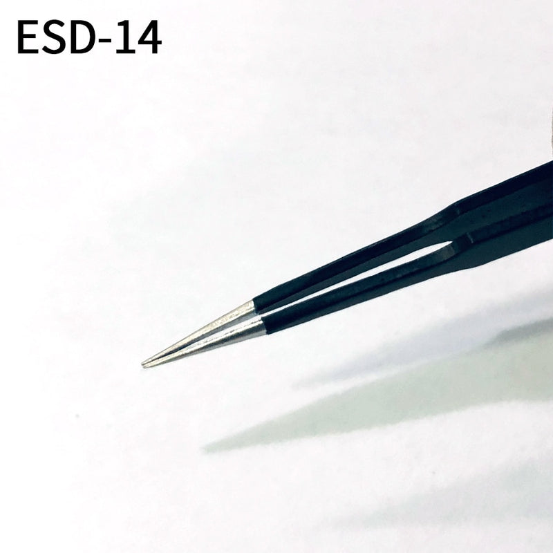 Anti-static precision tweezers set stainless steel ESD tweezers electronic repair soldering iron tool