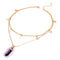 IPARAM Fashion Trend Crystals Necklace Bohemian Hexagon Opal Pendant Necklace Female Hexagon Crystal Necklace Gift 2021 NEW