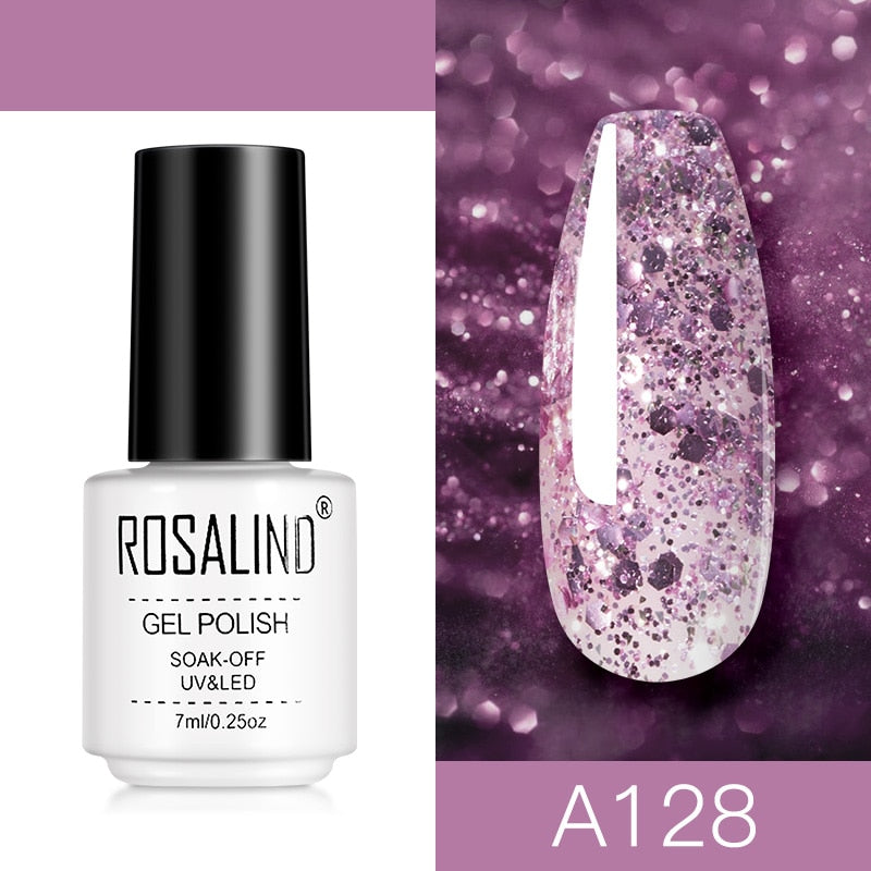 ROSALIND Nail Gel Polish Semi Permanent Polish All For Manicure Nails Art UV Hybrid Varnishes Gellak Base TOP Primer For Nails