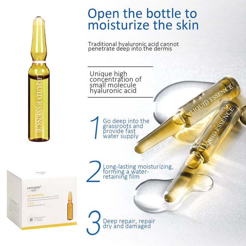 28 Bottle/SET Fullerene Hyaluronic Acid Ampoule Face Serum Shrink Pores Anti-Ance Nicotinamide Whitening Moisturizing Wrinkle