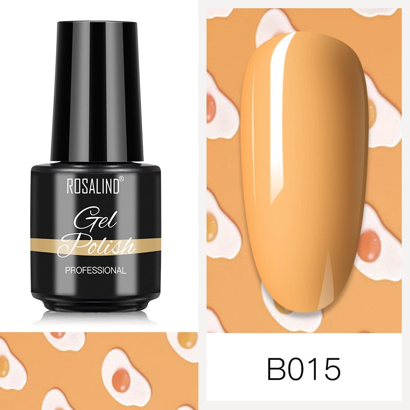 ROSALIND Nail Gel Polish Semi Permanent Polish All For Manicure Nails Art UV Hybrid Varnishes Gellak Base TOP Primer For Nails