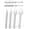 Leather Hole Punches 1+2+4+6 Prong DIY Diamond Lacing Stitching Chisel Set U/V Shaped Groover Leather Edge Beveler Skiving Tools