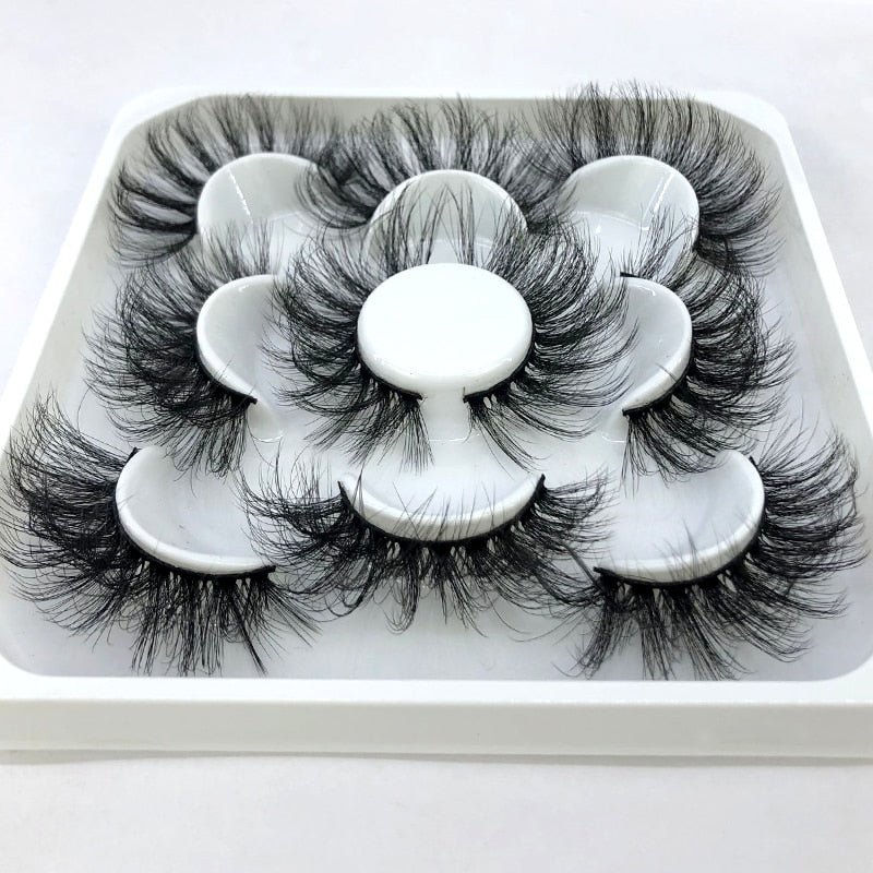 2022 New 5 pairs natural false eyelashes fake lashes long makeup 3d mink lashes eyelash extension mink eyelashes short eyelashes