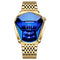 New Arrival Watch Men Waterproof Creative Wrist Watch For Male Clock Men Watch Relgio Masculino Gold Stainless Steel Wristwatch