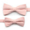 NEW Macarons Solid Color Men Bow Tie Super Soft Suede Classic Shirts Bowtie Bowknot Adult Child Butterfly Cravats For Wedding