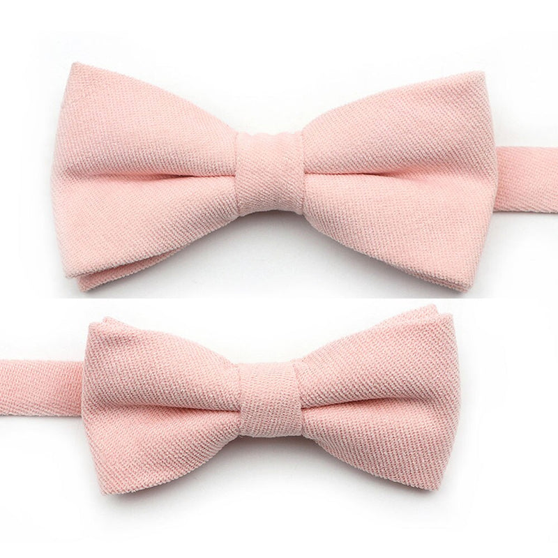 NEW Macarons Solid Color Men Bow Tie Super Soft Suede Classic Shirts Bowtie Bowknot Adult Child Butterfly Cravats For Wedding