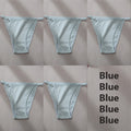 5PCS/Set Sexy Underwear Cotton Panties Women Lingerie Female Underpants Hoop Design Waistband Briefs Intimate Bikini Panty Woman