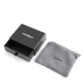 2022 Fashion Aluminum Credit Card Wallet RFID Blocking Trifold Smart Men Wallets 100% Genuine Leather Slim with Coin Pocket