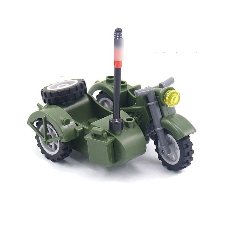 MOC Military SWAT Weapon WW2 Toy Gun Sandbag Cannon Building Blocks Bricks Toys for Children Kids Gifts DIY Toy Military