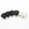 6Pcs 20mm Diameter Round Rocker Switches Black Mini Round Black White Red 2 Pin ON-OFF Rocker Switch KCD1-105