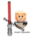 Disney Luke Skywalker Ahsoka Tano Building Block Yoda Obi-Wan Kenobi Sith Kylo Ren Count Dooku Starkiller Brick Figure Toy