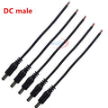 LED Male Female Adapter DC Connector 12V DC Power Plug 5.5X2.1mm For 5050 3528 LED strip light