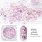 Crystal Fire Opal Flakes Nail Sequins Purple Holographic Glitter DIY Chrome Powder for Spring Nails Manicure Paillettes GL1857