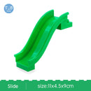Blocks Amusement Park Accessory Slide Ladder Swing Seesaw Carousel Big Large-particle City Building Children&