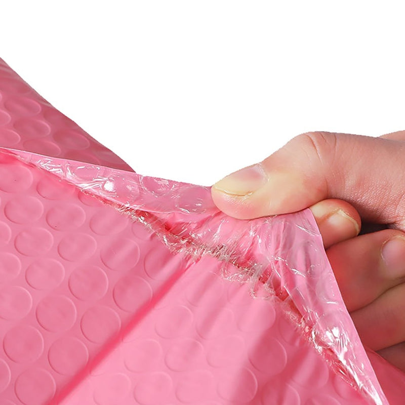 50PCS Bubble Mailers Padded Envelopes packaging bags for business bubble mailers shipping packaging ziplock bag 13x18cm Pink