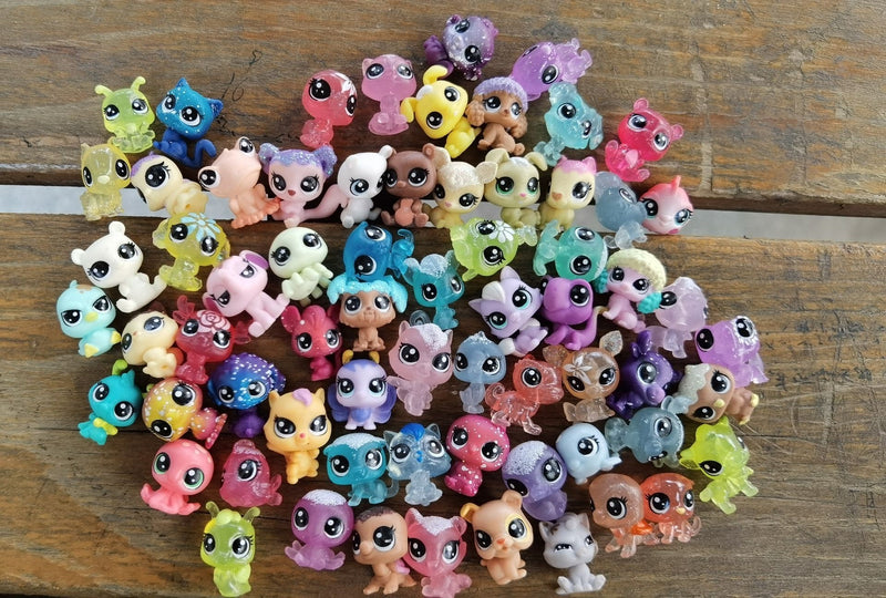 15PCS Littlest Pet Baby Shop LPS Tiniest Mini Figure Original Super Tiny Animal Sheep Bird Bunny Kids Toy Collectibles