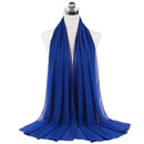 72*175cm Hijab Chiffon 2021 Maxi Big Size Scarf For Muslim Women Headscarf Ladies Headwraps Pashmina Hijab Muslim Fashion Islam