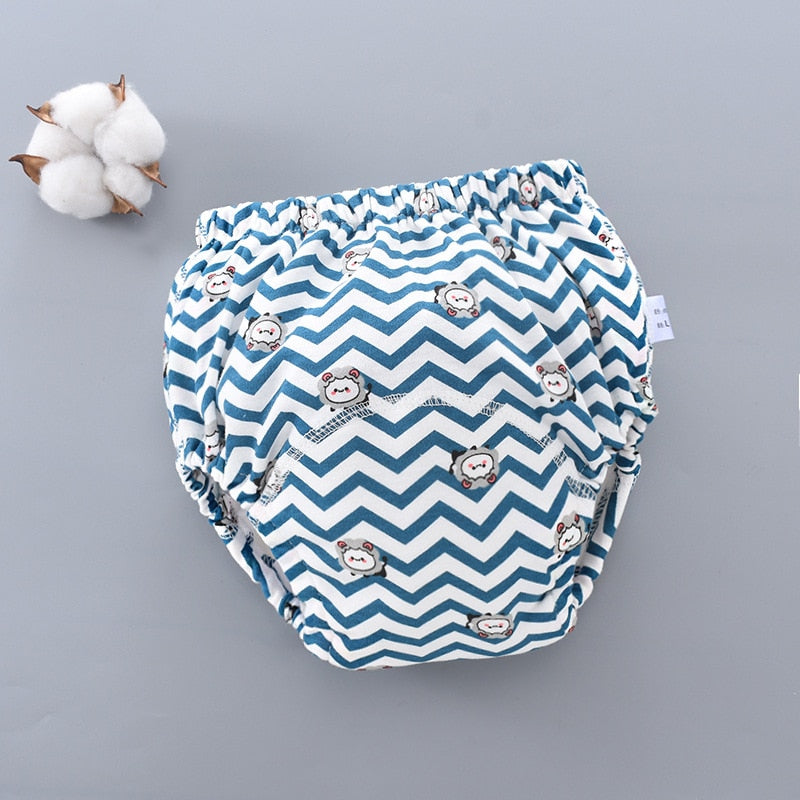 Hot 6 Layer Waterproof Reusable Cotton Baby Training Pants Infant Short Underwear Cloth Baby Diaper Nappies Panties for Children