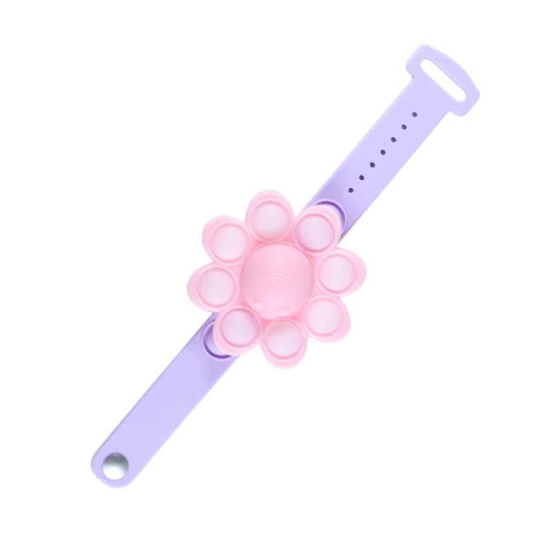 Octopus Spinning Pop Fidget Spinner Figet Toys Anti Stress Pops Wristband Light Bracelet Kawaii Push Bubble Kids Christmas Gifts