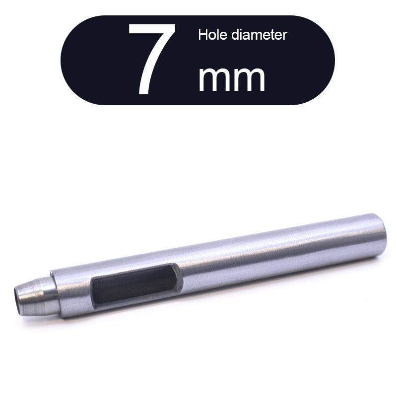 Round Punch Hollow Punch Steel Chisel Leather Puncher Cutting Tool for Belts, Metal Gaskets, Leather, Canvas (0.5mm To 60mm)