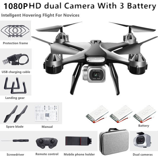 2021 New JC801 UAV HD Professional Dual Camera Remote Control Helicopter 4K Dual Camera Drone Aerial Photography Quadcopter WIFI