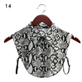 Fashion White Black Lace Fake Collar Blouse Vintage Detachable Shirt False Collar Lapel Blouse Top Women Clothes Accessories