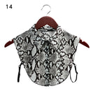 Fashion White Black Lace Fake Collar Blouse Vintage Detachable Shirt False Collar Lapel Blouse Top Women Clothes Accessories
