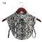 Fashion White Black Lace Fake Collar Blouse Vintage Detachable Shirt False Collar Lapel Blouse Top Women Clothes Accessories