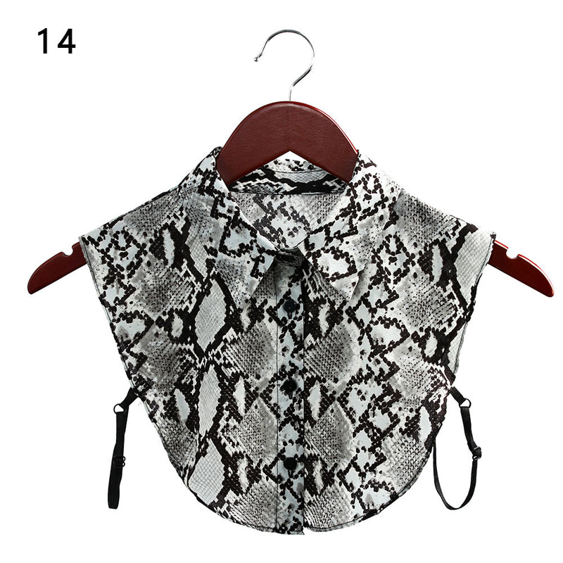 Fashion White Black Lace Fake Collar Blouse Vintage Detachable Shirt False Collar Lapel Blouse Top Women Clothes Accessories