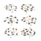 10pcs Power Tool Carbon Brush Electric Hammer Angle Grinder Graphite Brush Replacement