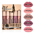 4/6PCS Women Fashion Pumpkin Color Matte Velvet Lipstick Set Moisturizer Sexy Lip Stick Makeup Beauty Cosmetic