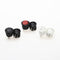 6Pcs 20mm Diameter Round Rocker Switches Black Mini Round Black White Red 2 Pin ON-OFF Rocker Switch KCD1-105