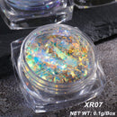 Crystal Fire Opal Flakes Nail Sequins Purple Holographic Glitter DIY Chrome Powder for Spring Nails Manicure Paillettes GL1857