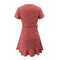 Summer Women’s Floal A-Line Dress Sweet Elegant Floral Ruffles V-neck Bandage Short Dress for Lady Chic Flowers Mini Dress