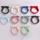 Baby Elastic Hair Bands Girl Headband Cotton Linen Kids Headwear Knot Hair Accessories Toddler Rabbit Ear Turban Playa Ties Soft