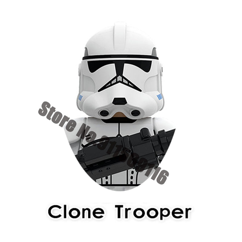 DISNEY ARC Clone Troopers Building Blocks LUKE Skywalker Mandalorians Boba Fett Palpatine Yoda R2D2 Bricks Action Figures Toys