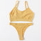 Sexy Women Bra Set Seamless Bra and Pantys Set Sexy Lingerie Set Rib Crop Top Female Brassiere Low Wasit Thong Fitness Underwear