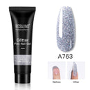 ROSALIND Pure Color Poly Nail Gel Jelly Polish 15ml Hybrid Varnishes Gel Nails Art Design Glitter Nail Polish UV Builder Lacquer