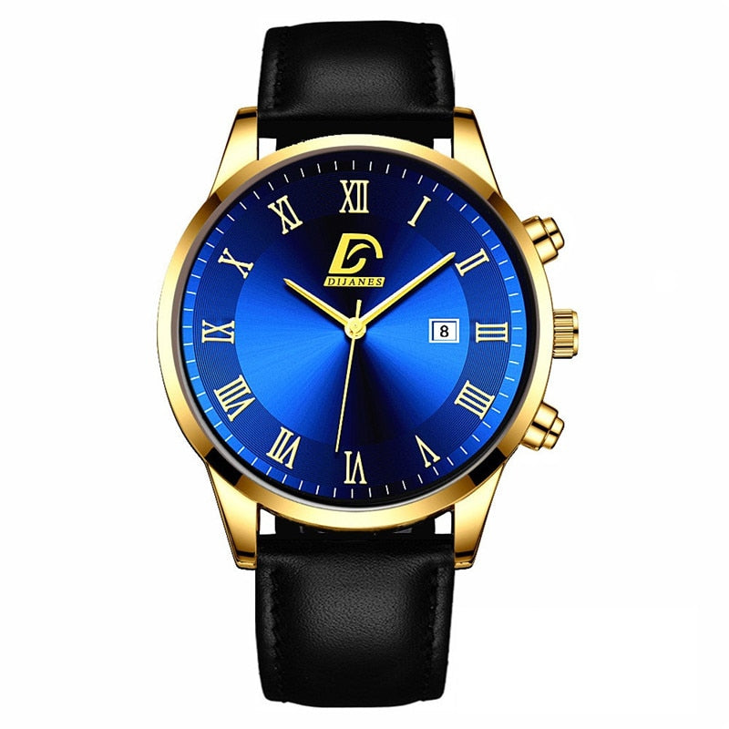 2022 Fashion Mens Gold Stainless Steel Watches Luxury Minimalist Quartz Wrist Watch Men Business Casual Watch relogio masculino