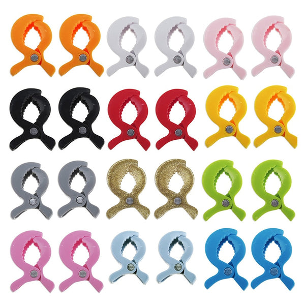 2pc/lot Baby Colorful Car Seat Accessories Plastic Pushchair Toy Clip Pram Stroller Peg To Hook Cover Blanket Mosquito Net Clips