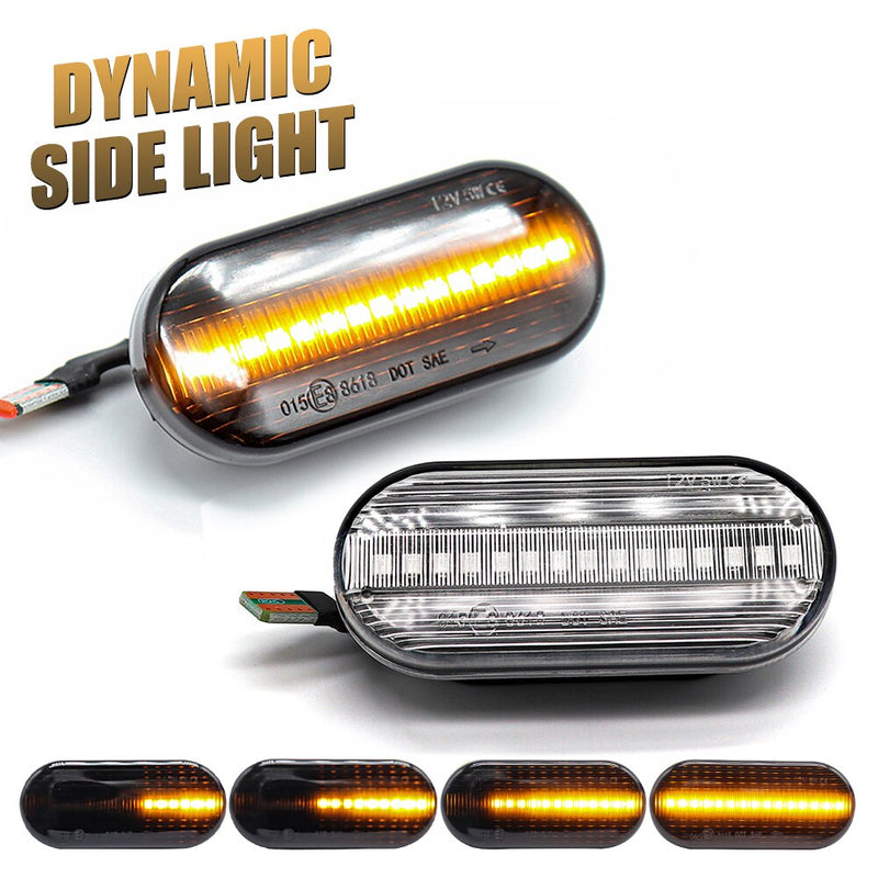Sequential Turn Signal LED Side Light Turn Repeater Mirror Lamp For Volkswagen VW Bora Golf 3 4 Passat 3BG Polo SB6 SEAT Ibiza