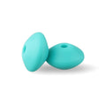 30pcs Silicone Lentil Beads BPA Free Food Grade Rodent DIY Charms Newborn Nursing Accessory Teething Necklace 12mm Abacus Bead