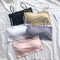 Fashion Women Sling Tube Top Sexy Bra Top Breathable Chest Pad Wearing Underwear Seamless Ice Silk Breast Wrap Lingerie Female