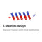 LEKOFO 8PCS 5 Magnets 3D Magnetic False Eyelashes Handmade Artificial Faux Cils Magnetic Natural Mink Eyelashes with Tweezers