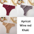 3PCS/Set Women&#39;s Cotton Panties Seamless High Waisted Thongs Comfortable Sexy Female Underpants Panties Briefs Intimates S-XL