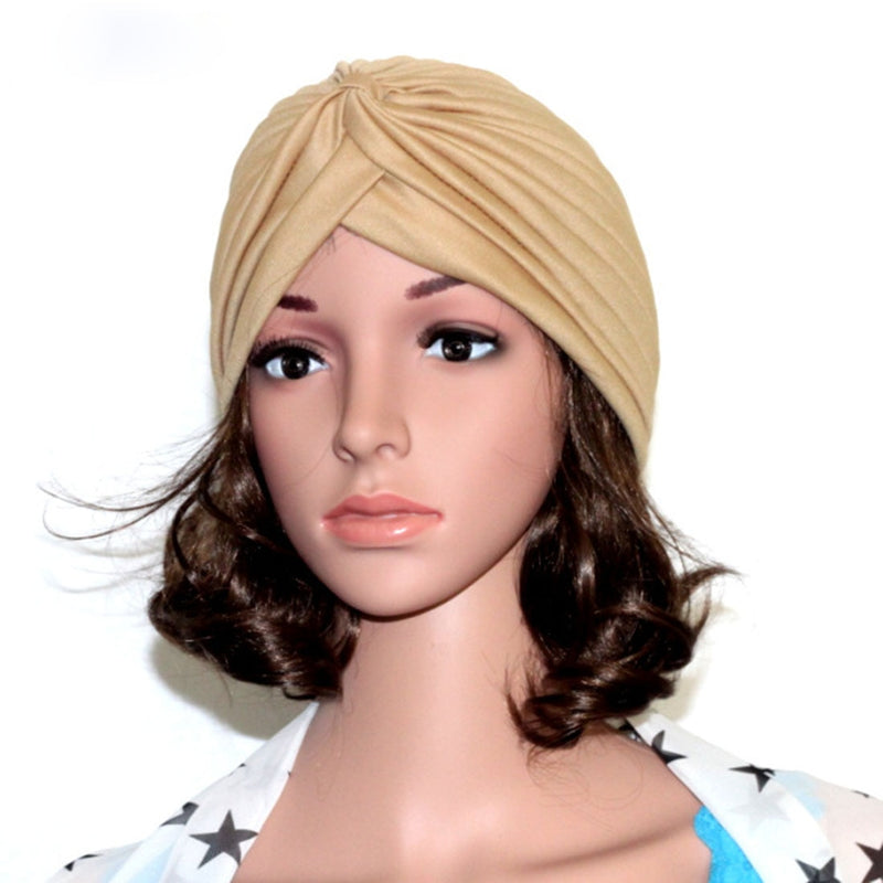 Fashion Muslim Turban Scarf For Women Islamic Inner Hijab Caps Twisted Arab wrap Head Wraps Musulman Turbante Mujer